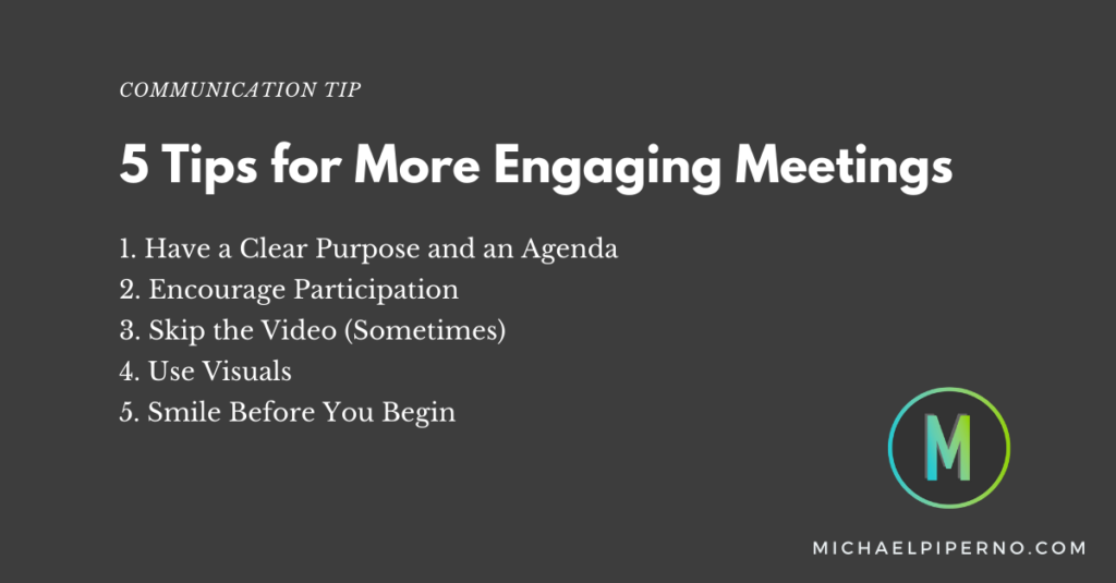 5 Tips for More Engaging Meetings